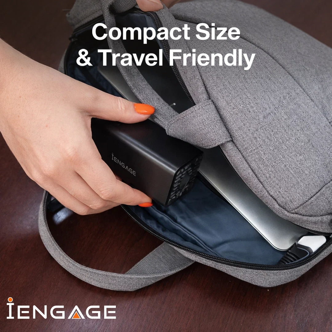 iEngage 20000 mAh Portable Fast Charging Power bank with Led Display- Pd100W