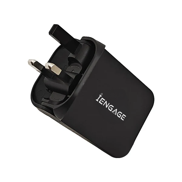 iEngage Foldable Dual Usb-C 65W Power Adapter (Tr-344)