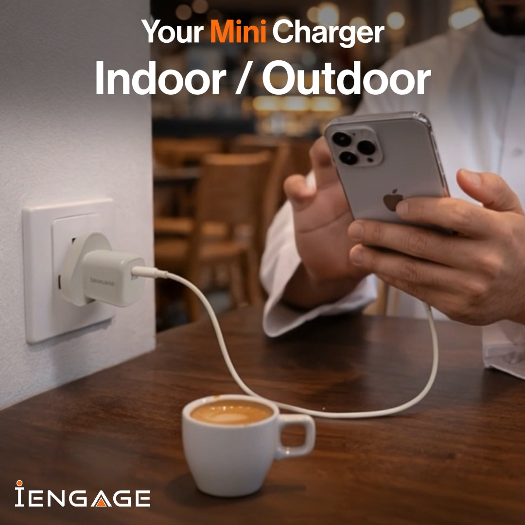 iEngage 20W USB-C Pd Power Adapter - White