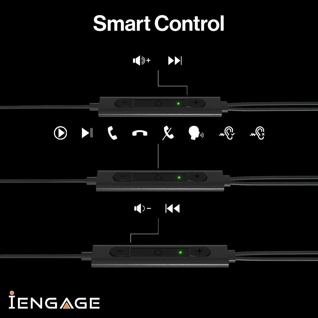 iEngage Active Noise Cancellation Usb-C Wired Headset With Mic