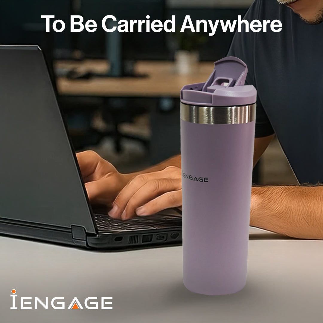 iEngage Insulated Stainless Steel Bottle Pink (16Oz)(500Ml)