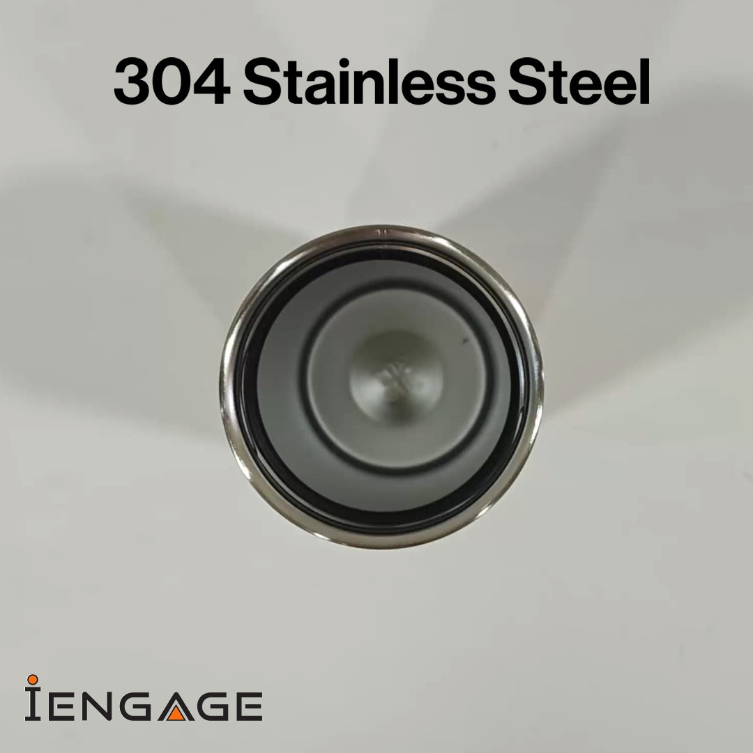 iEngage Insulated Stainless Steel Bottle Black (16Oz)(500Ml)