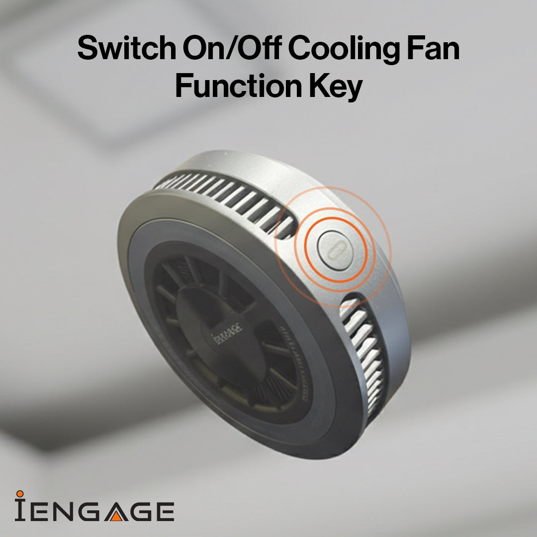 iEngage Qi2 Wireless Charger With Cooler And Air Vent Holder