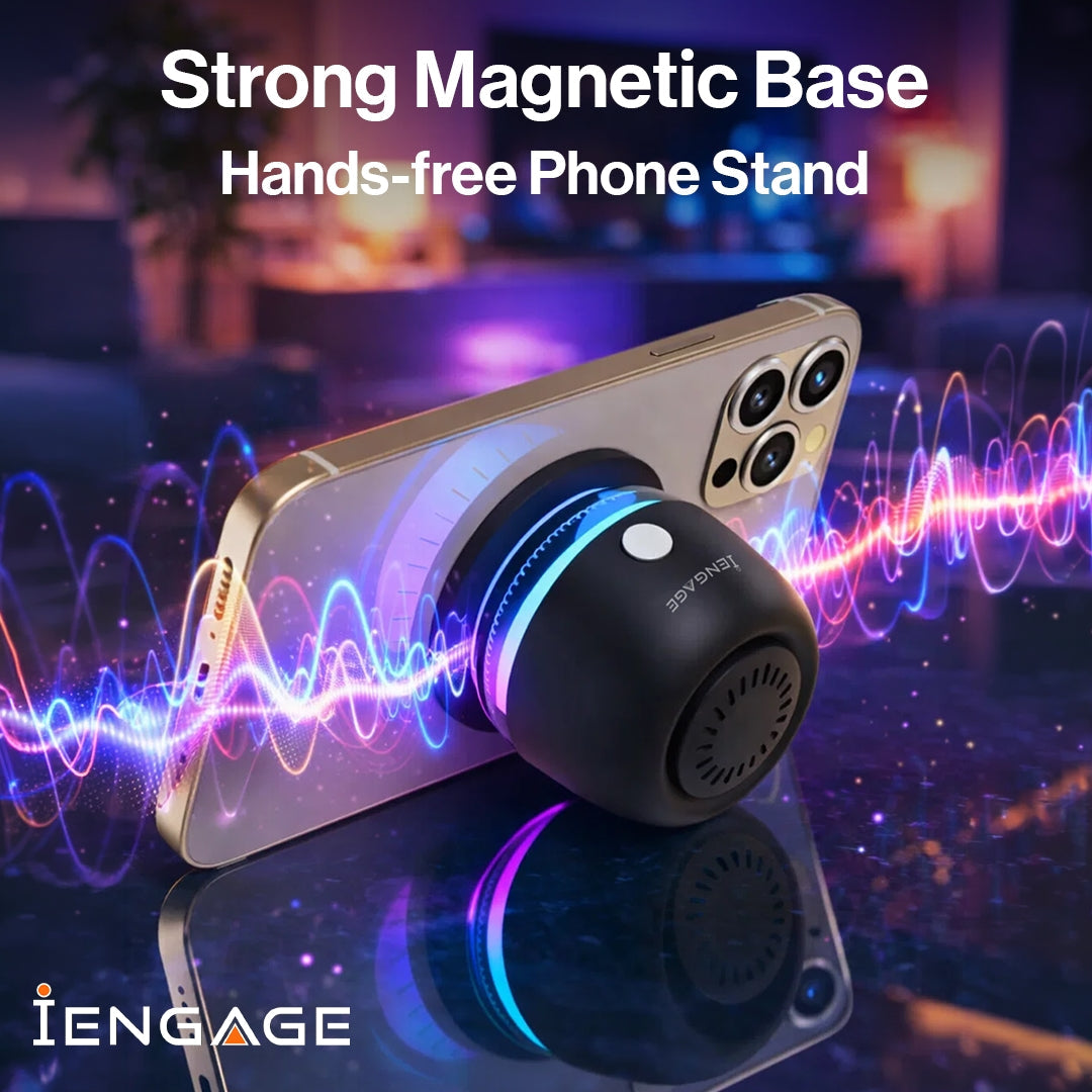 iEngage Magnetic Mini Wireless Speaker With RGB Light