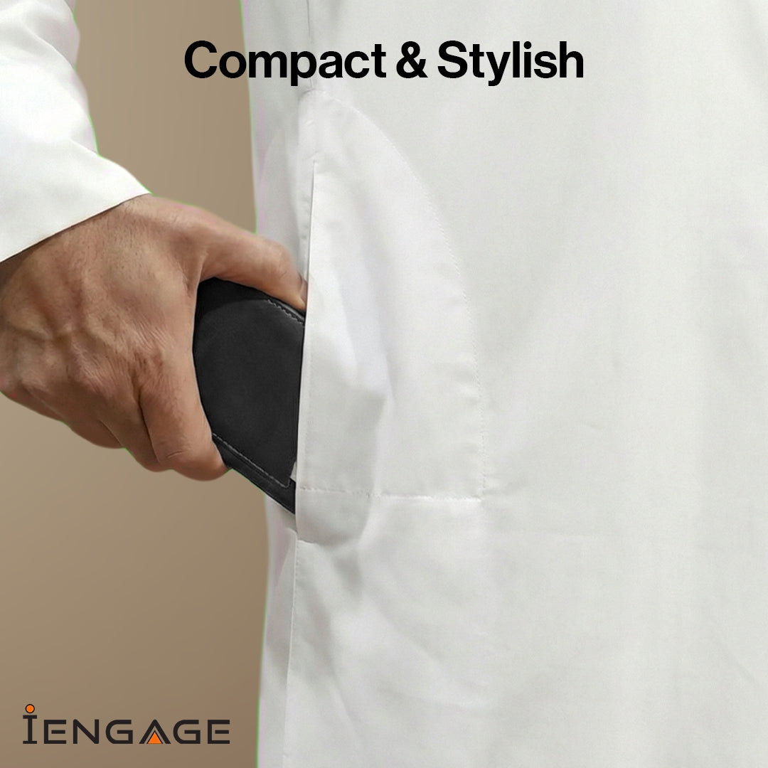iEngage 5000mAh Powerbank Wallet With Magsafe (Black)
