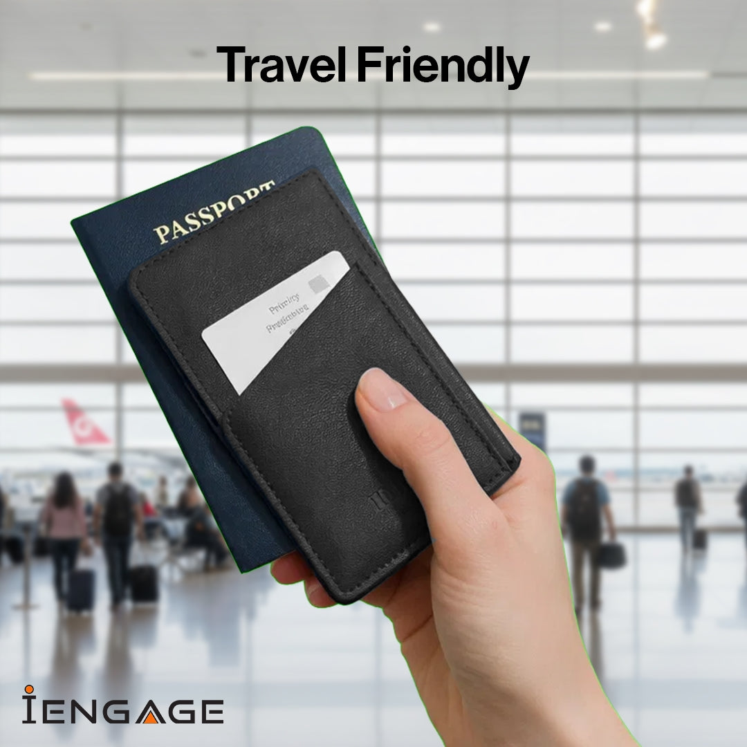 iEngage 5000mAh Powerbank Wallet With Magsafe (Black)