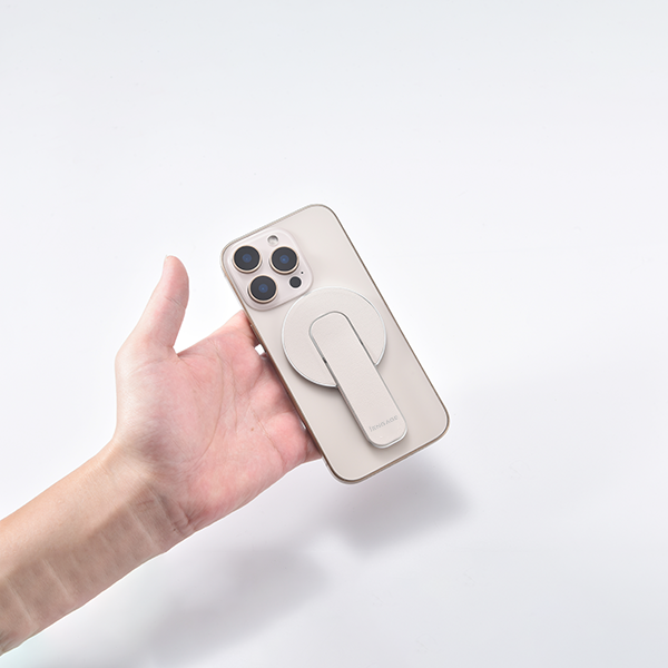 iEngage Magsafe Finger Grip With Hinge Stand (White)