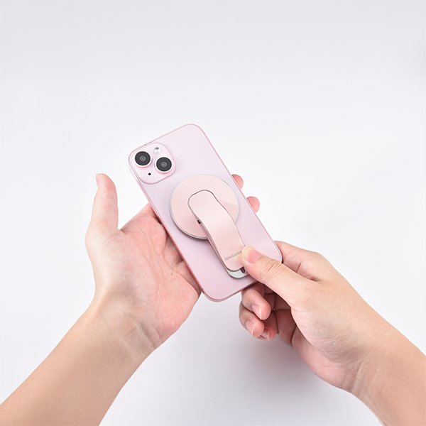 iEngaage Magsafe Finger Grip With Hinge Stand (Pink)