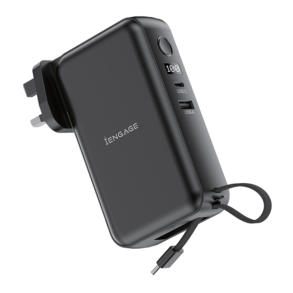 iEngage Hybrid 65W Gan Charger 10000 mAh Power Bank