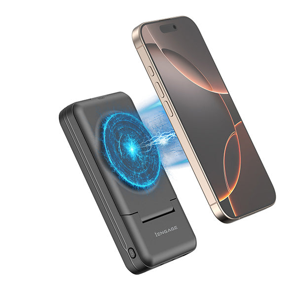 iEngage 10000mAh Powerbank Multi-Functional 15W Wireless Charging 20W Fast Charging With MultiKit Box