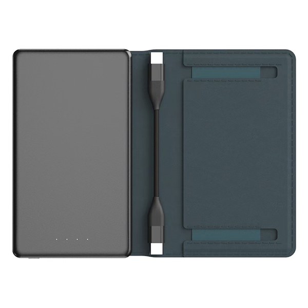 iEngage 5000 mAh Magnetic Powerbank Wallet (Blue)