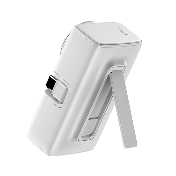 iEngage Portable Dual Port Lightning/Usb-C & Watch Charging Powerbank(5000Mah)-White