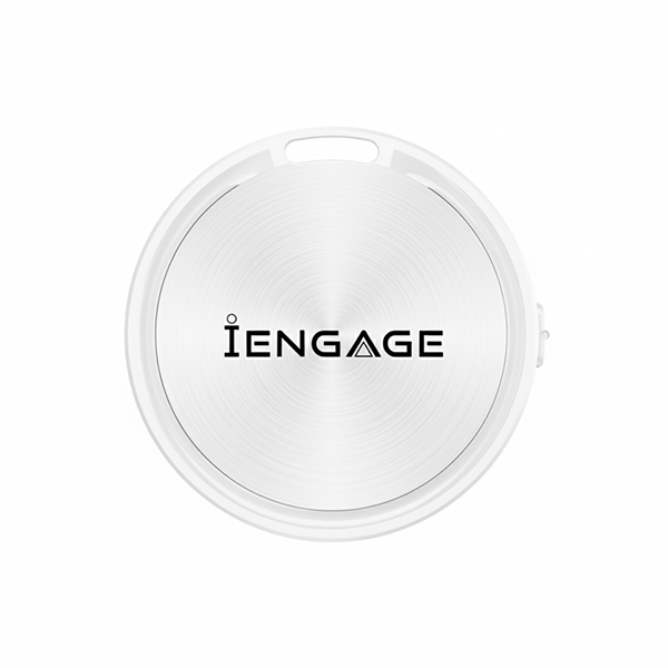 iEngage F8 Dual System Bluetooth Tracker ( Apple / Google Compatible) (White)