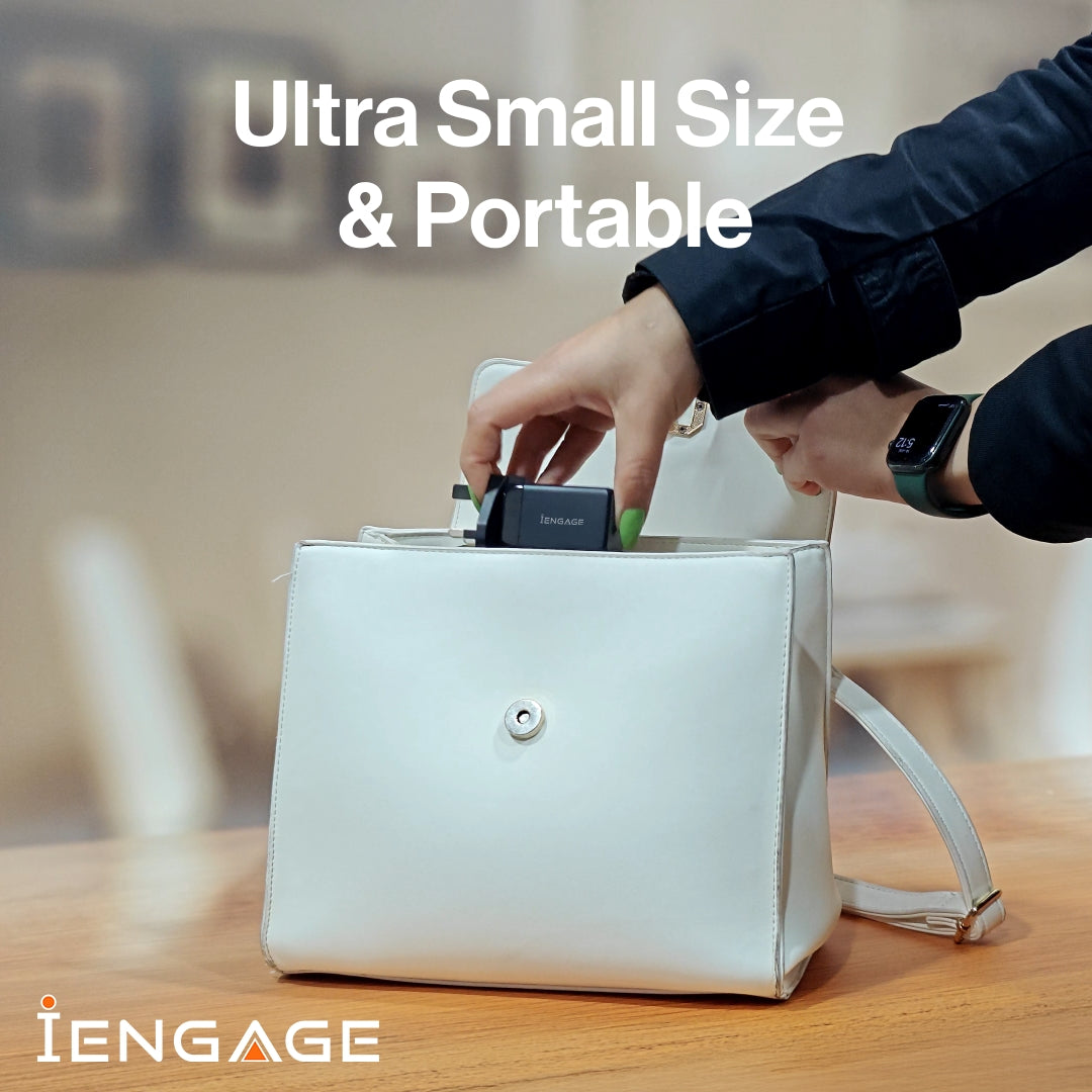 iEngage Dual Port 48W Power Adapter With Interchangeable Uk/Eu Plug
