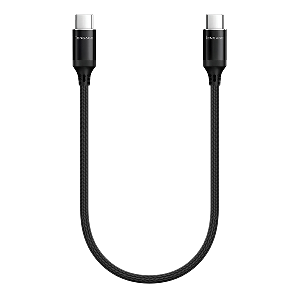 iEngage USB-C to USB-C Cable (30cm, 100W, Black)