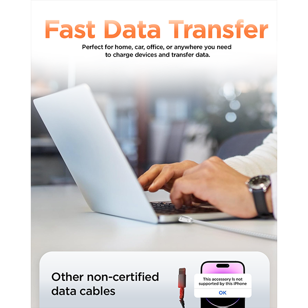 iEngage USB-C to USB-C Cable (30cm, 100W, White)