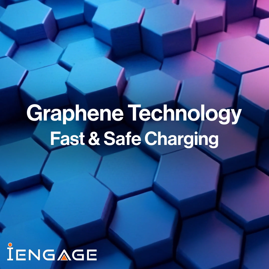 iEngage 10000mAh Powerbank Compact 15W Wireless Charging 45W Fast Charging With LED Display