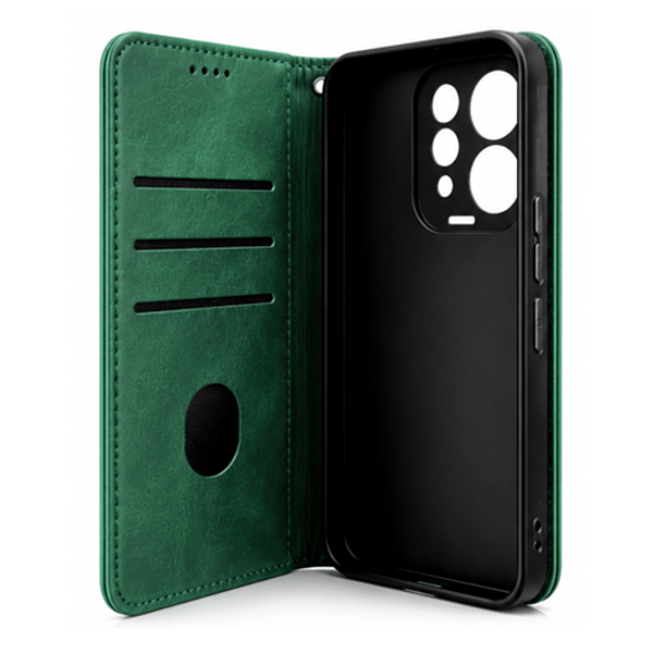 iEngage Vivo V70 Book Case(Green)