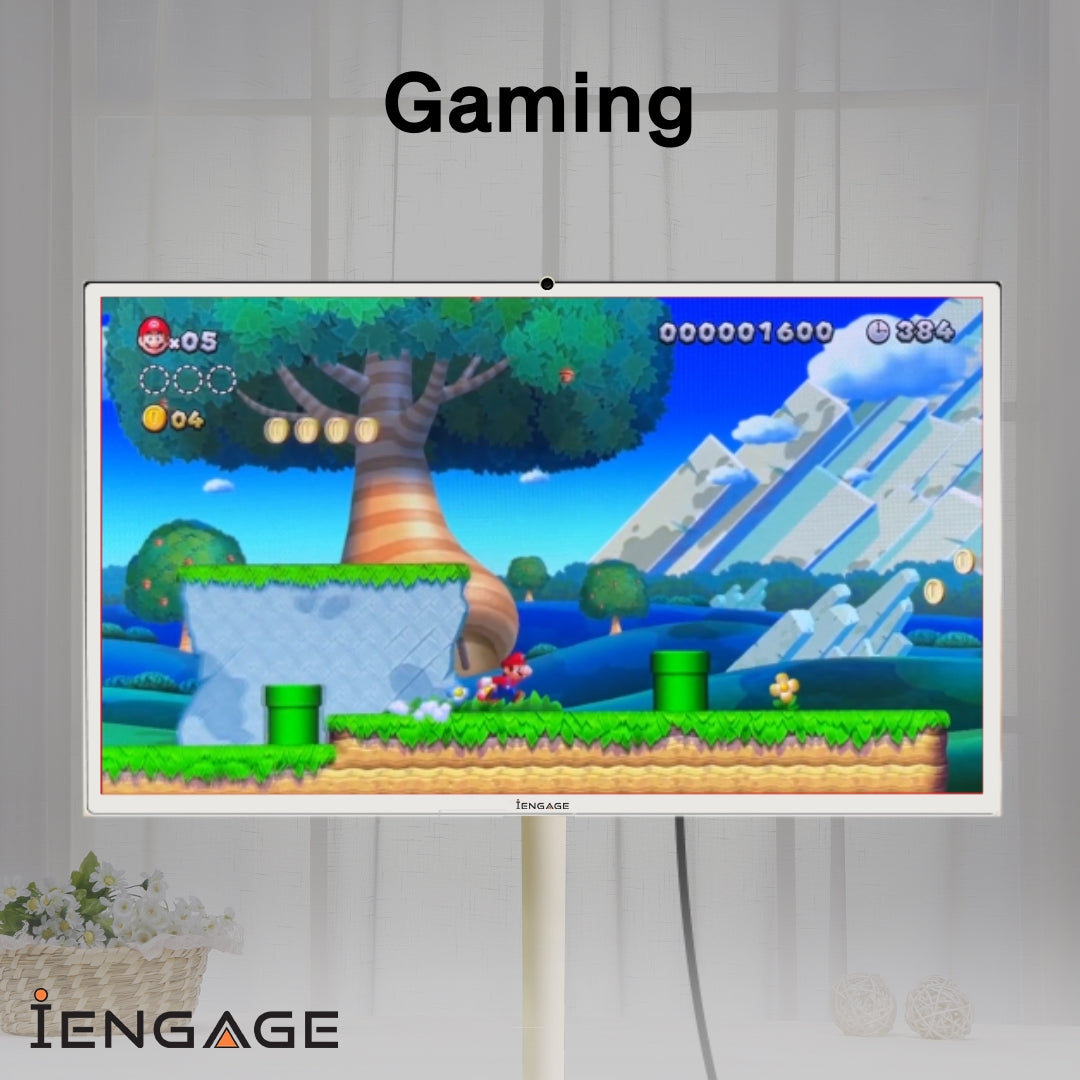 iEngage 32 Inch 4G (8GB/128GB) Android Rotating TouchScreen W/ Built-In Camera-White