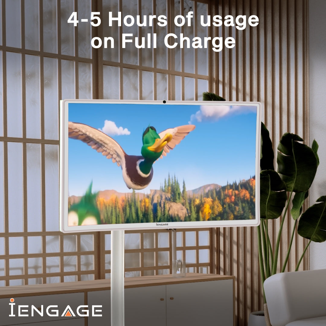 iEngage 32 4K Android 13 Rotating Touch Screen W/ Built-In Camera(Wifi) (8/128)