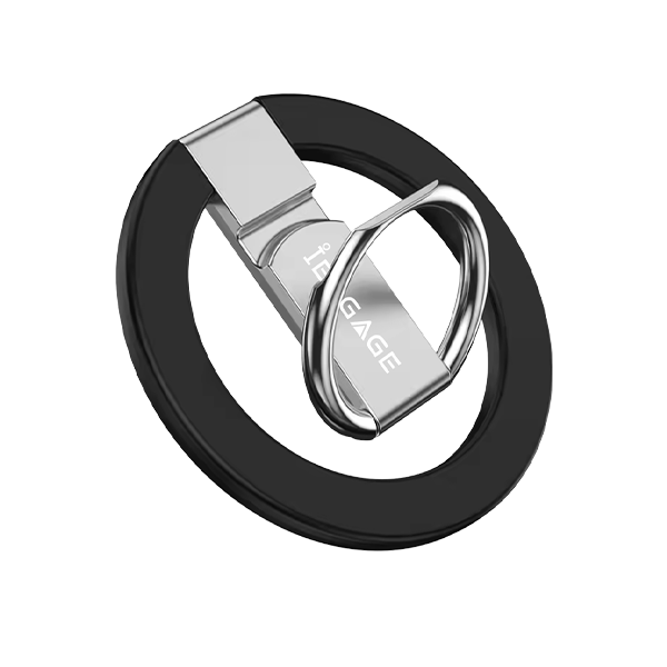 iEngage Magnetic Ring Grip With Stand (Black)