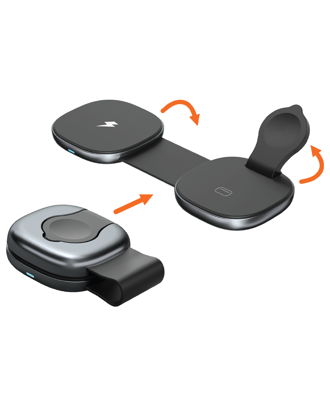 iEngage Super Mini 3-In-1 Wireless Charger (15W)