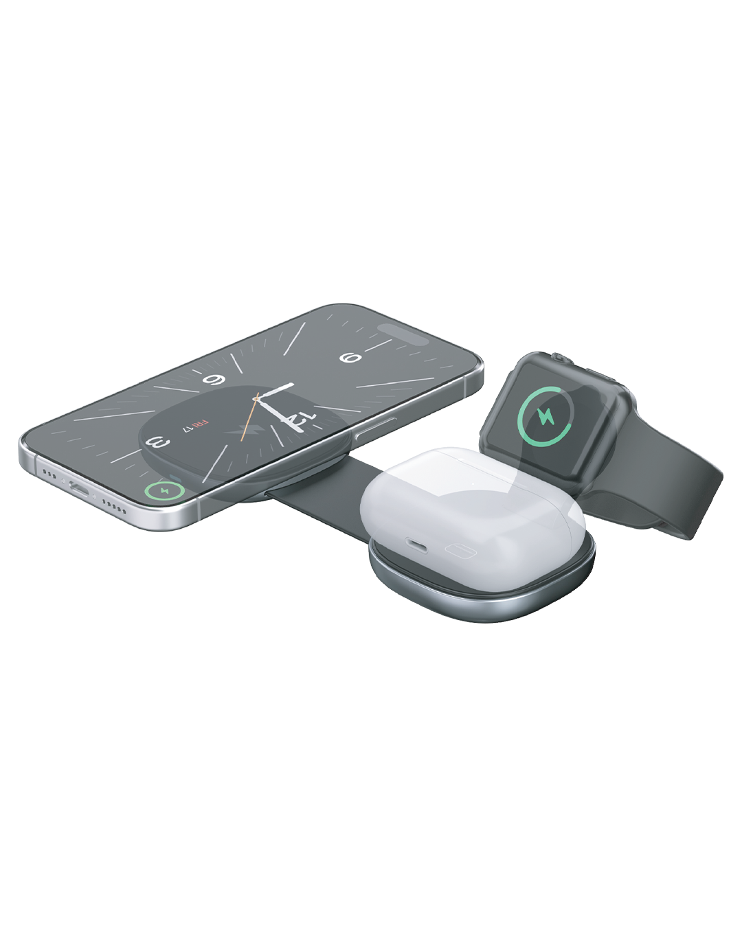 iEngage Super Mini 3-In-1 Wireless Charger (15W)