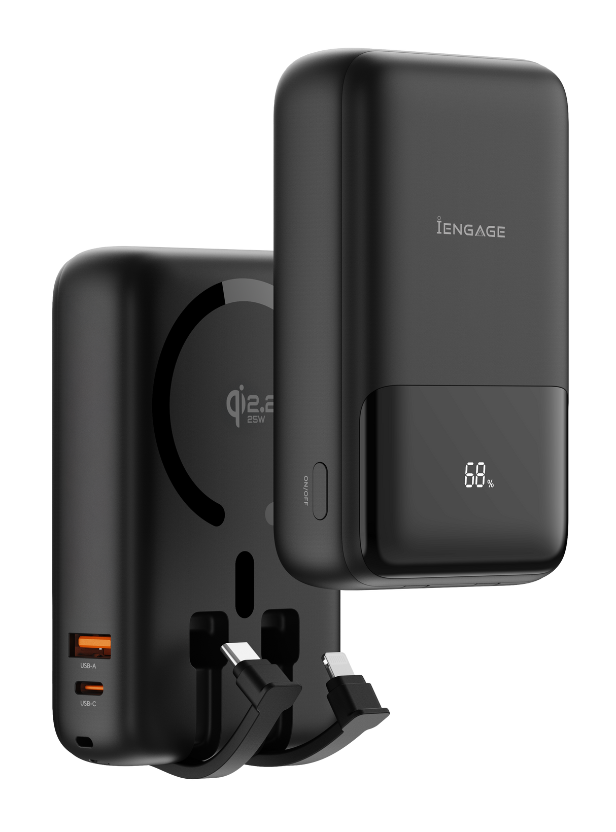 iEngage Qi2 20000mAh Ultra Fast Charging PD 65W PowerBank