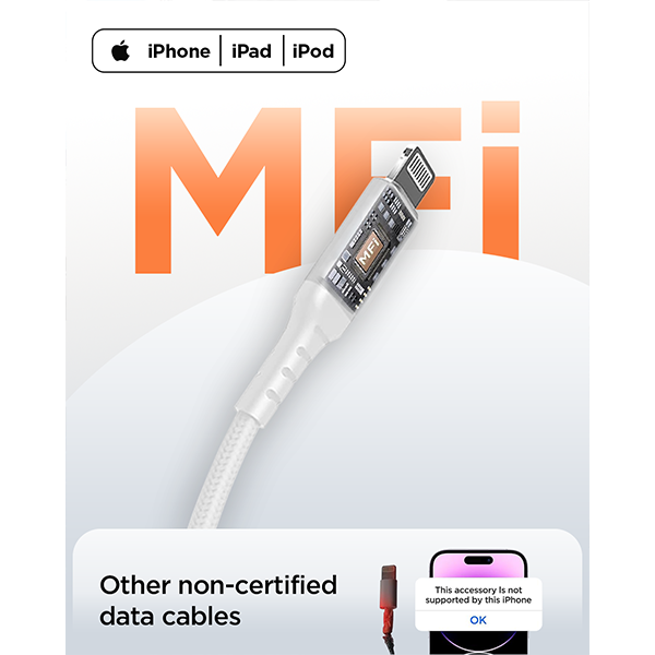 iEngage USB-C to Lightning Cable 30cm White