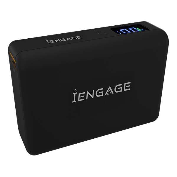 iEngage 10000mAh Powerbank Compact 15W Wireless Charging 45W Fast Charging With LED Display