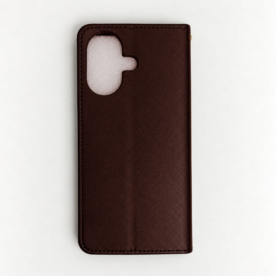 iEngage Vivo V60 Lite Book Case(Dark Brown)