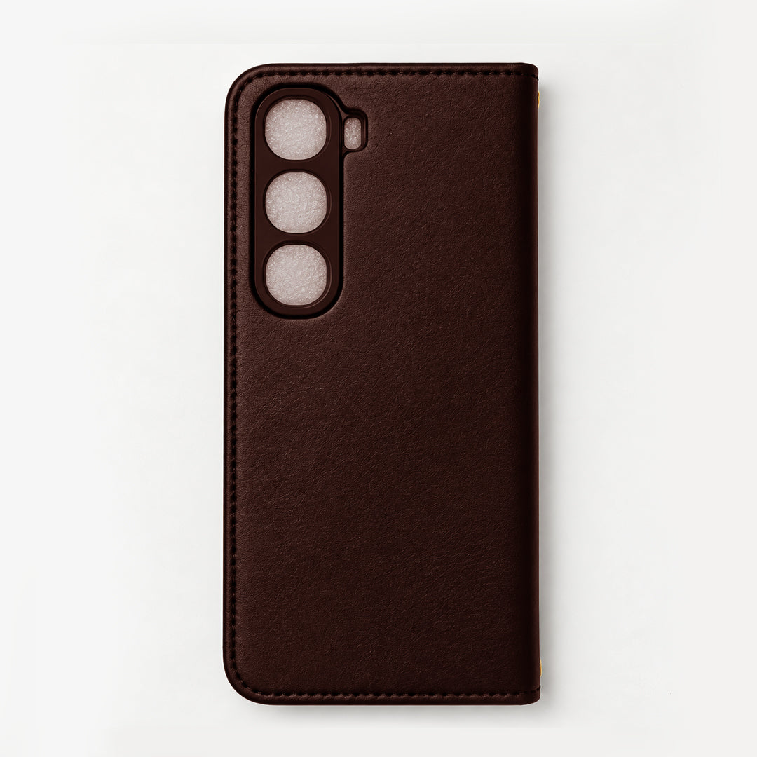 iEngage Vivo Y31 Book Case(Dark Brown)