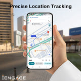 iEngage F8 Dual System Bluetooth Tracker ( Apple / Google Compatible) (White)