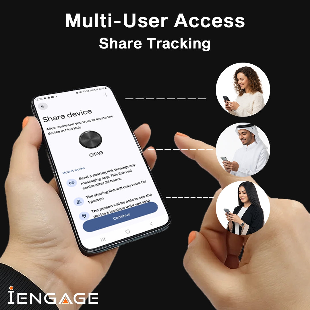 iEngage F8 Dual System Bluetooth Tracker ( Apple / Google Compatible) (White)