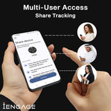 iEngage F8 Dual System Bluetooth Tracker ( Apple / Google Compatible) (White)