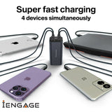 iEngage 20000 mAh Portable Fast Charging Power bank with Led Display- Pd100W