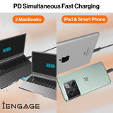 iEngage 20000 mAh Portable Fast Charging Power bank with Led Display- Pd100W