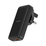 iEngage GaN 65W Dual Port (USB A+USB C) Flat Power Adapter With UK/EU Plug