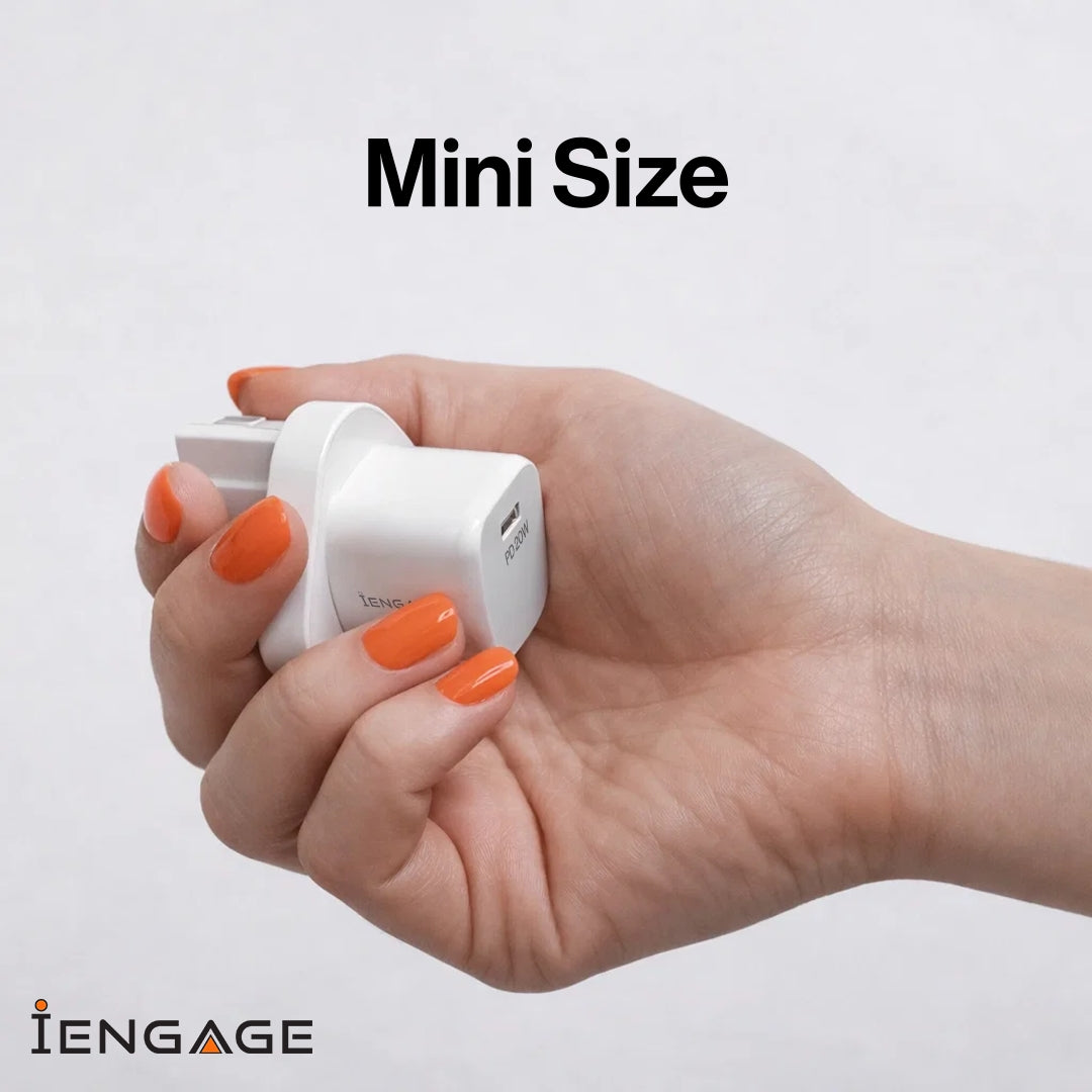 iEngage 20W USB-C Pd Power Adapter - White