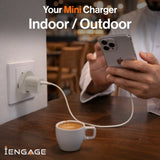 iEngage 20W USB-C Pd Power Adapter - White