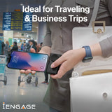 iEngage Portable Dual Port Lightning/Usb-C & Watch Charging Powerbank(5000Mah)-Black