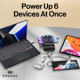 Engage Powerbank 25000mAh - Dual Wireless Charging 3 USB-C 1 USB-A