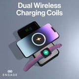 Engage Powerbank 25000mAh - Dual Wireless Charging 3 USB-C 1 USB-A