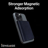 iEngage Tri-Fold Magsafe Wallet (Blue)