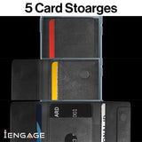 iEngage Tri-Fold Magsafe Wallet (Black)