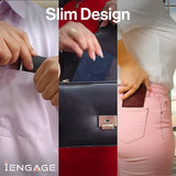 iEngage Tri-Fold Magsafe Wallet (Purple)
