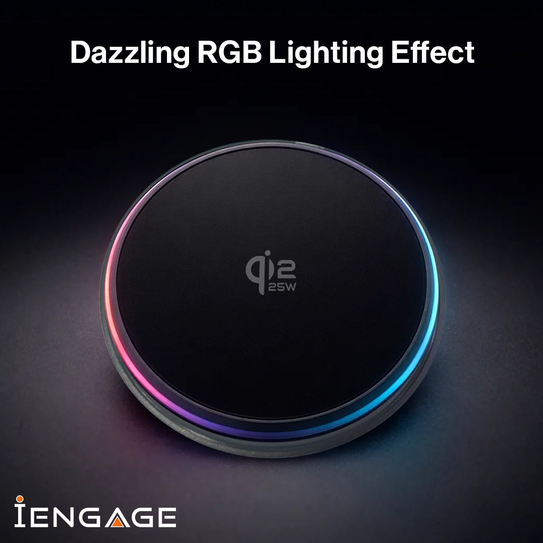 iEngage Qi2 Wireless Charger With Cooler And Air Vent Holder