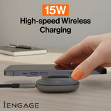 iEngage Super Mini 3-In-1 Wireless Charger (15W)