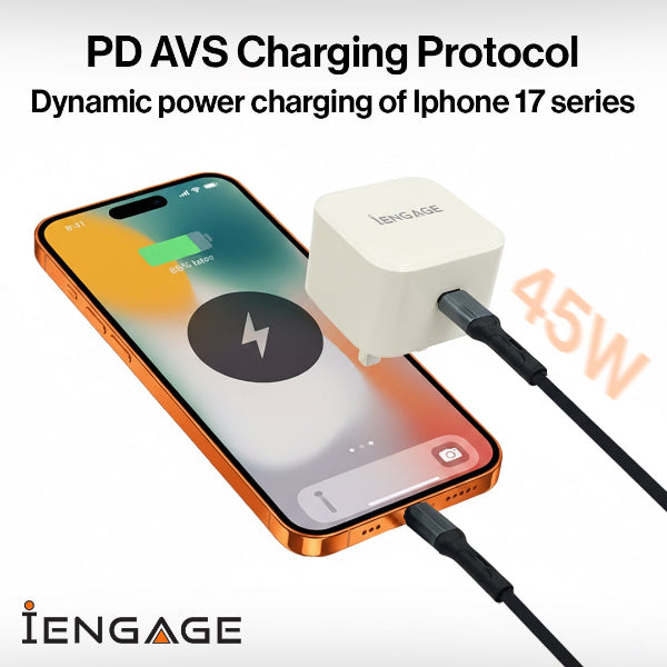 iEngage 45W Pd Power Adapter(Avs) (White)