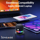 iEngage Magnetic Mini Wireless Speaker With Rgb Light